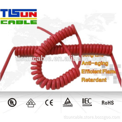 ROSH UL20733 PUR electrical spring cable